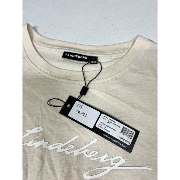 J. Lindbergh Glade Varsity Rib Tee Womens Cloud White Womens Size M - Picture 3 of 8